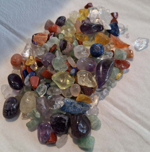 Edelsteinflasche - 7 Chakra Mischung